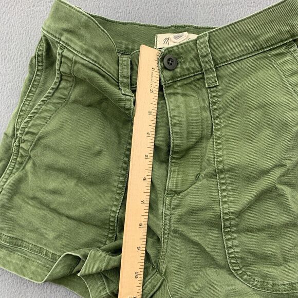 Madewell Shorts Womens Size 24 Army Green Stretch Perfect Vintage Deep Pockets - Picture 7 of 15